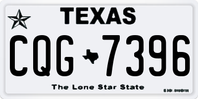 TX license plate CQG7396