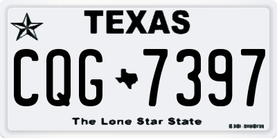 TX license plate CQG7397