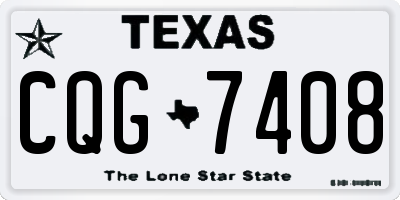 TX license plate CQG7408