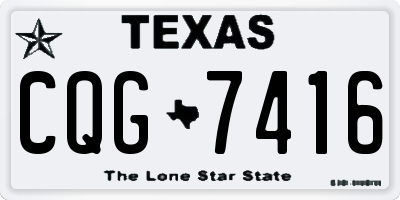 TX license plate CQG7416