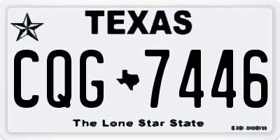 TX license plate CQG7446
