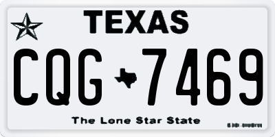 TX license plate CQG7469