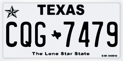 TX license plate CQG7479