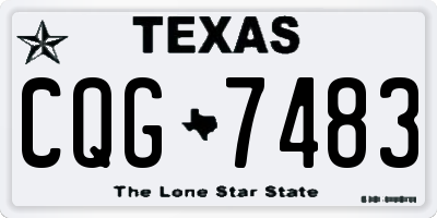 TX license plate CQG7483