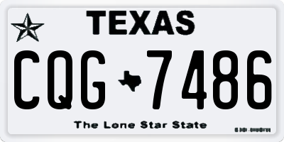 TX license plate CQG7486