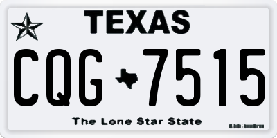 TX license plate CQG7515