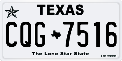 TX license plate CQG7516