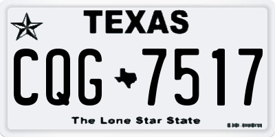 TX license plate CQG7517