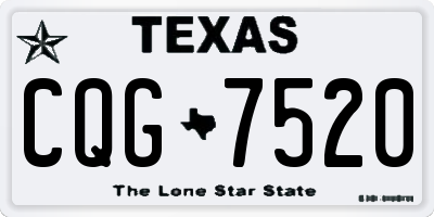 TX license plate CQG7520