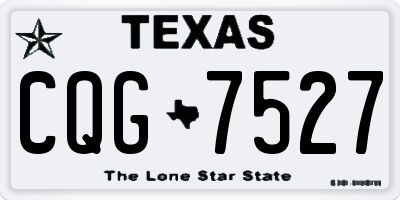 TX license plate CQG7527