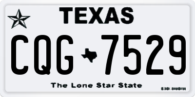 TX license plate CQG7529