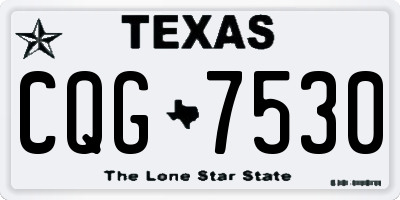 TX license plate CQG7530