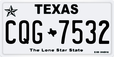TX license plate CQG7532