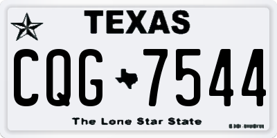 TX license plate CQG7544