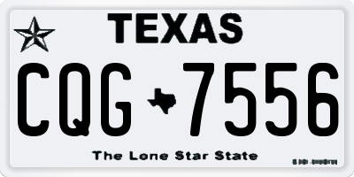 TX license plate CQG7556