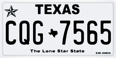 TX license plate CQG7565