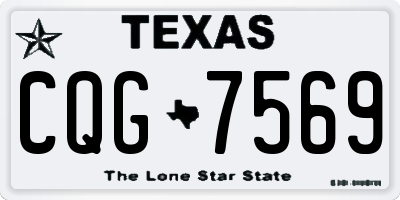 TX license plate CQG7569