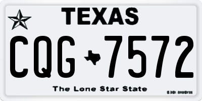 TX license plate CQG7572
