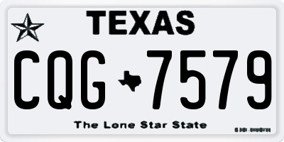 TX license plate CQG7579