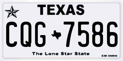 TX license plate CQG7586
