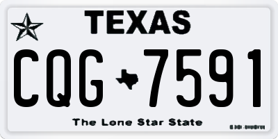TX license plate CQG7591
