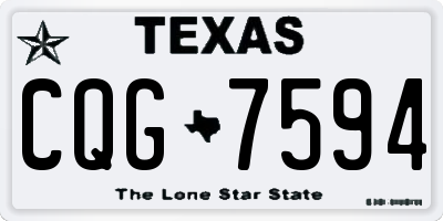 TX license plate CQG7594