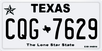 TX license plate CQG7629