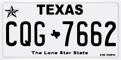 TX license plate CQG7662