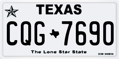 TX license plate CQG7690