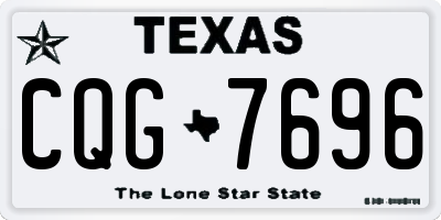 TX license plate CQG7696