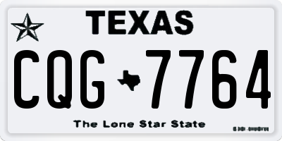 TX license plate CQG7764