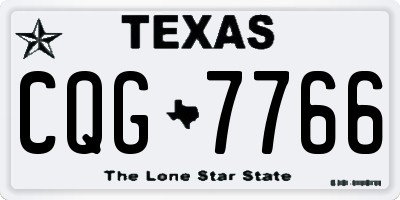 TX license plate CQG7766