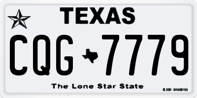 TX license plate CQG7779