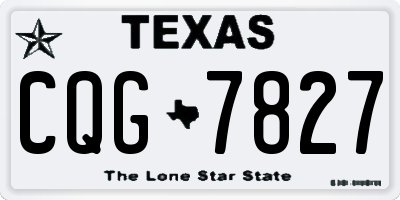 TX license plate CQG7827