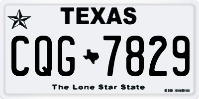 TX license plate CQG7829