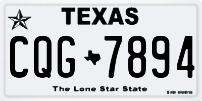 TX license plate CQG7894