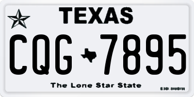 TX license plate CQG7895
