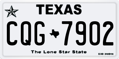 TX license plate CQG7902
