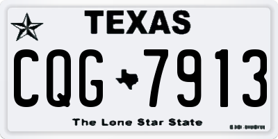 TX license plate CQG7913