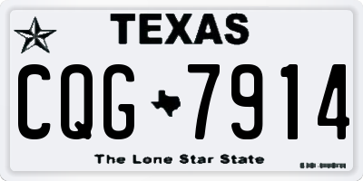 TX license plate CQG7914