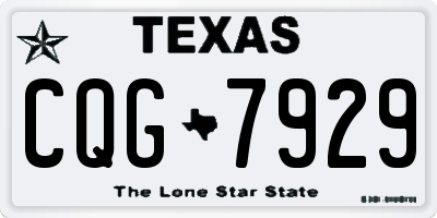 TX license plate CQG7929