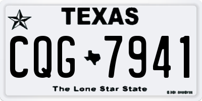 TX license plate CQG7941