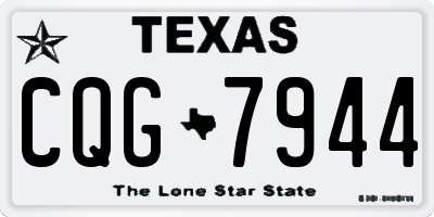 TX license plate CQG7944
