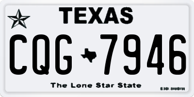 TX license plate CQG7946