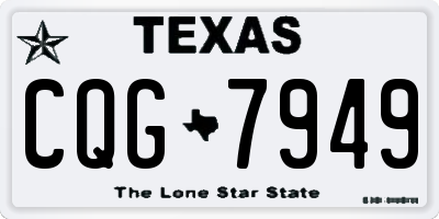 TX license plate CQG7949