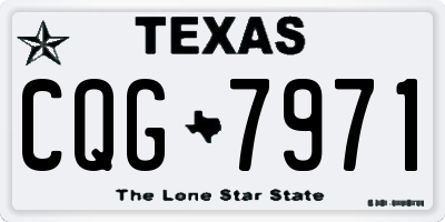TX license plate CQG7971