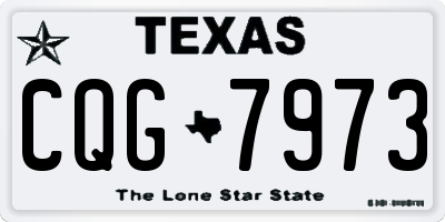 TX license plate CQG7973