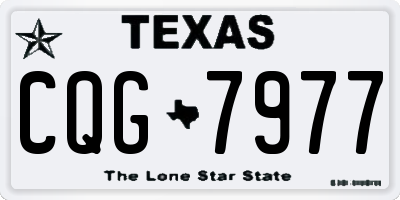 TX license plate CQG7977