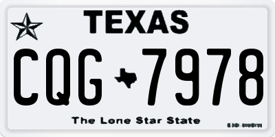 TX license plate CQG7978