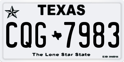 TX license plate CQG7983
